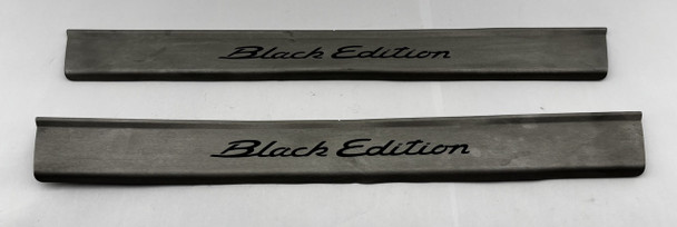 2012 Porsche 987 Boxster S Black Edition Aluminum Door Sill Trim Panels / OEM /   BC035