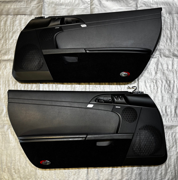 2005-2012 Porsche 987 Boxster / Cayman Interior Door Panels / Pair / Black /   BC035