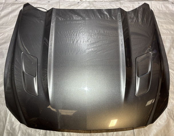 2015-2017 Ford Mustang GT S550 Hood Panel w/ Vents / Magnetic Metallic  FM016