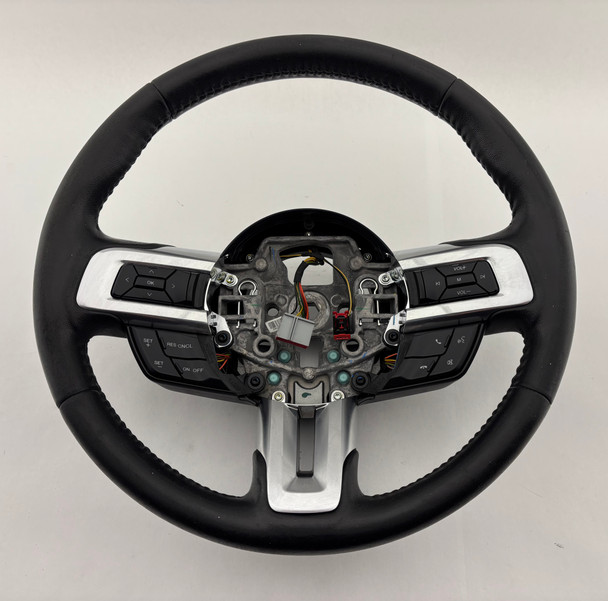 2015-2017 Ford Mustang GT S550 Black Leather Steering Wheel / Manual /   FM016
