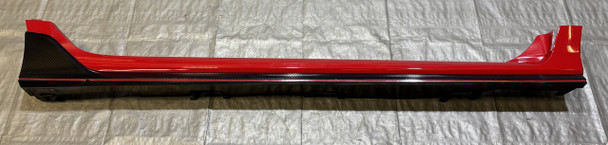2017-2021 FK8 Honda Civic Type R Passenger Side Skirt / Rocker Molding / Rallye Red  TR106