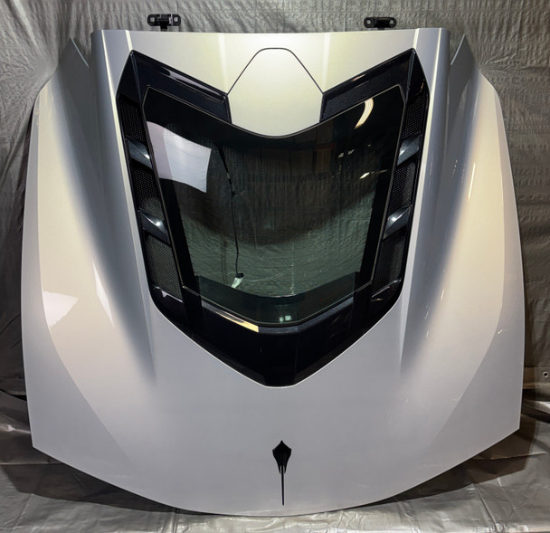 2020-2025 Chevrolet C8 Corvette Coupe Rear Trunk Lid / Engine Cover Panel / Silver Flare Metallic  C8001