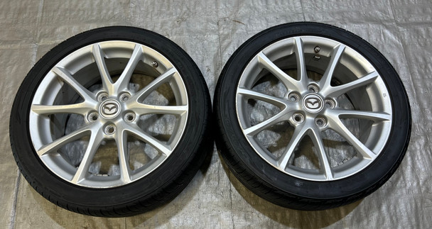 2009-2012 Mazda Mx5 Miata 17x7" OEM Wheels Rims w/ Tires / Pair / NC104