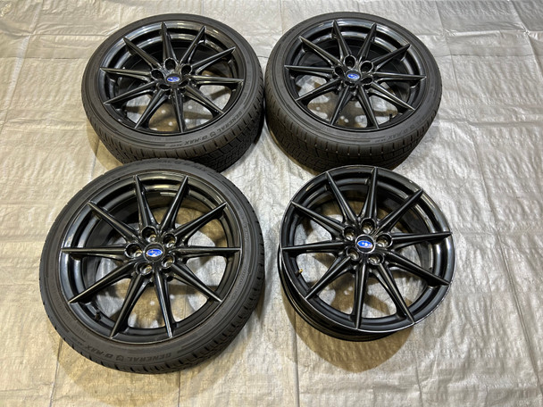 2022-2025 Subaru BRZ tS 18x7.5" OEM Wheels Rims w/ Tires / Set of 4 *BENDS* / FB208