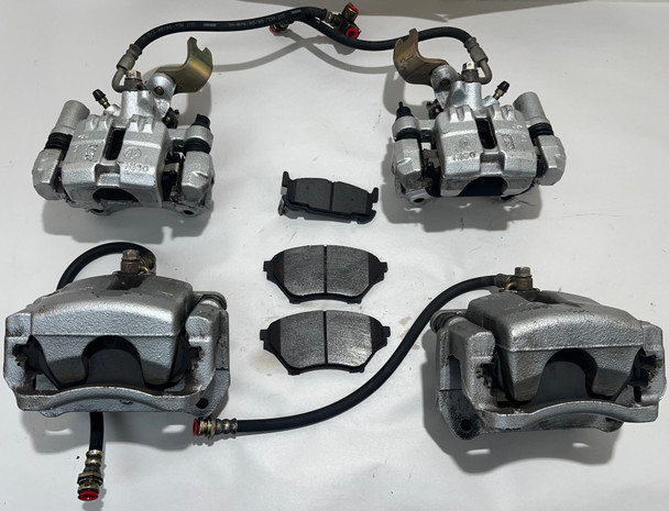 2001-2005 MazdaSpeed Mazda Miata Sport Brake Calipers / Set of 4 / Silver / 114K NB267