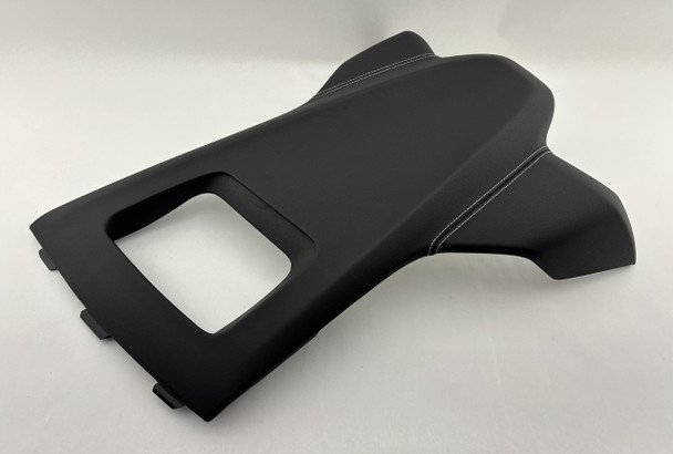 2020-2022 Chevrolet C8 Corvette Stingray 2LT Gauge Cluster Hood Trim Panel w/ HUD / Black / White Stitching /   C8002