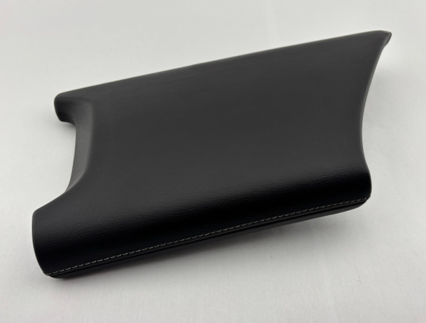 2020-2025 Chevrolet C8 Corvette Lower Center Console Lid / Armrest / Black Leather / White Stitching /   C8002