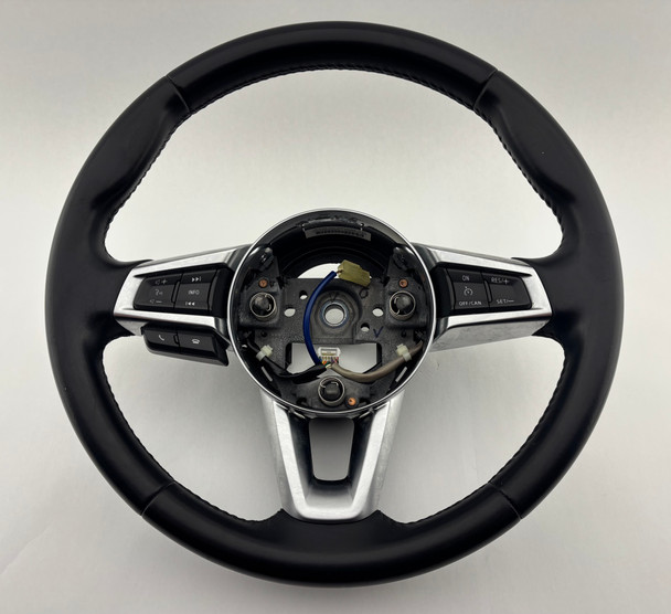 2017-2020 Fiat 124 Spider Lusso Black Leather Steering Wheel / Manual /   FD028