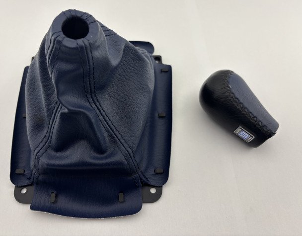 1999 Mazda Miata 10th Anniversary Edition 10AE Blue Leather Nardi Shift Knob w/ Boot /   NB269
