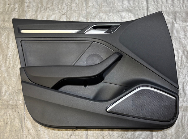 2015-2017 Audi S3 Driver Side Front Interior Door Panel / Black /   S3108