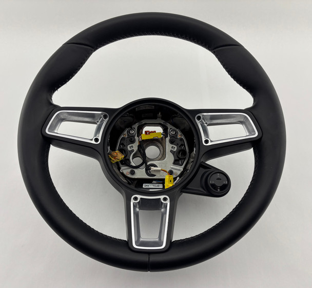 2017-2019 Porsche 718 Boxster Cayman / 991 911 Sport Steering Wheel w/ Chrono / Black Leather / Manual /   BC302