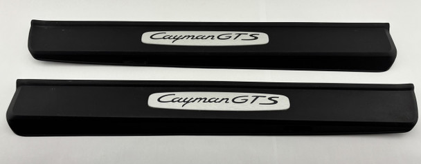 2015-2025 Porsche 981 718 Cayman GTS Stainless Door Sill Trim Panels / Scuff Plates / Pair /   BC302