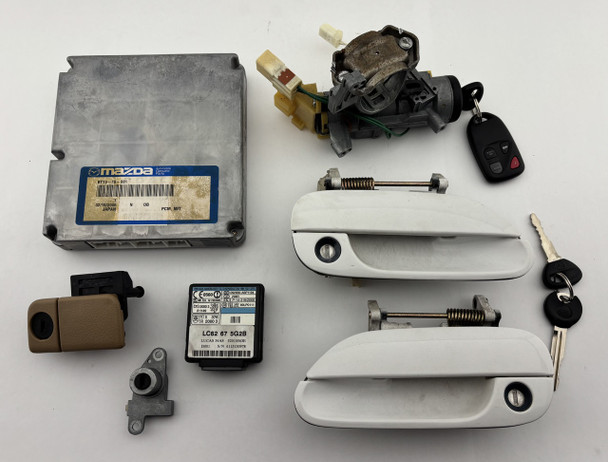 2001-2002 Mazda Miata ECU Computer / Immobilizer / Ignition w/ Key / Manual / BTT318881 /   NB268