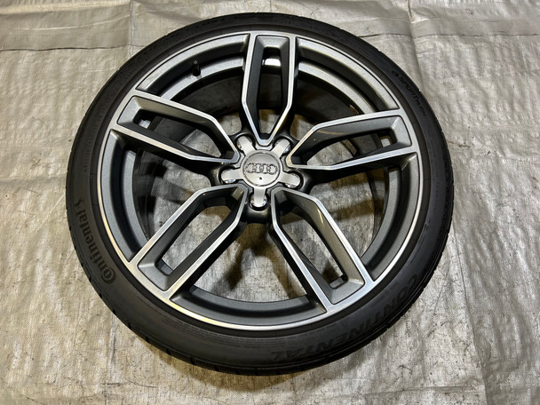 2015-2017 Audi S3 19" 5 Double Spoke Wheel Rim w/ Tire *Minor Bend* S3108