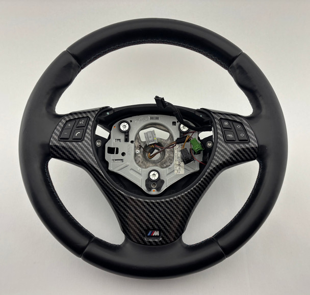 2008-2013 E90 E92 BMW M3 Black Leather Steering Wheel / Automatic /   E9M06