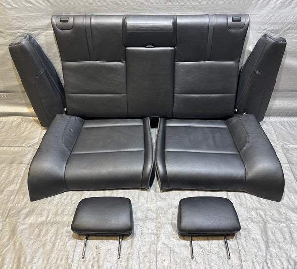 2008-2013 E93 BMW M3 Convertible Rear Seat Set / Black Novillo Leather /   E9M06