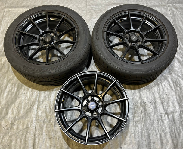 1990-2005 Mazda Miata 15x7" Advanti Storm S1 Wheels Rims / Set of 3 *DAMAGE* / NB269