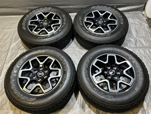 2021-2024 Ford Bronco Outer Banks 18" Wheels Rims w/ Tires / Set of 4 / BR005