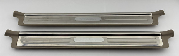 1999-2005 Mazda Miata Aluminum Door Sill Trim Panels / Pair / Parchment /   NB270