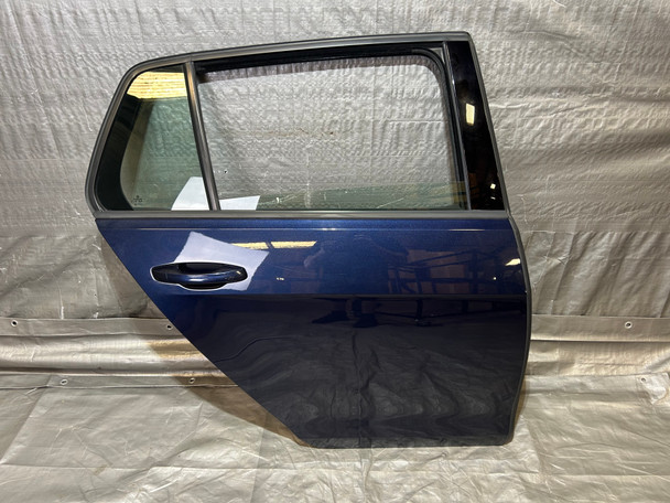 2015-2020 Volkswagen MK7 Golf R Passenger Rear Door Assembly / Night Blue Metallic M7010