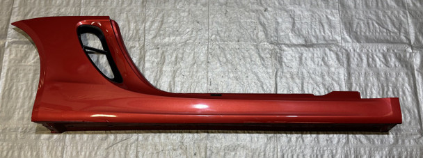2013-2016 Porsche 981 Boxster / Cayman Passenger Side Skirt / Rocker Panel / Amaranth Red Metallic  BC206