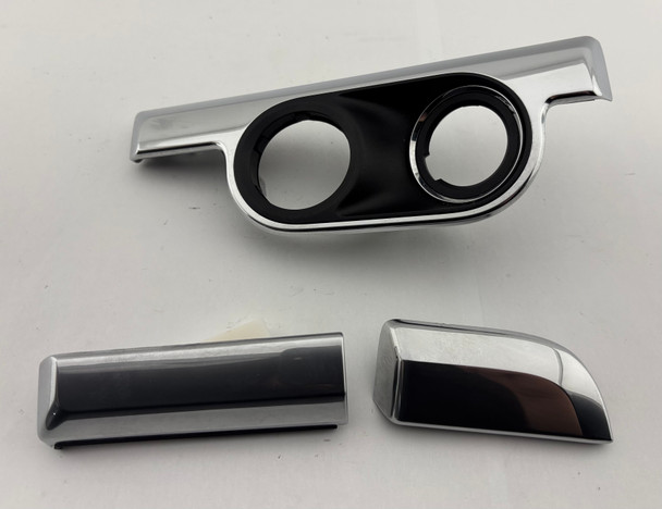 2013-2016 Porsche 981 Boxster Cayman OEM Silver Dash Trim Strips / Set of 3 /   BC206