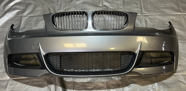 2008-2013 BMW 135i Front Bumper Cover w/ Grilles / Space Gray Metallic B1013