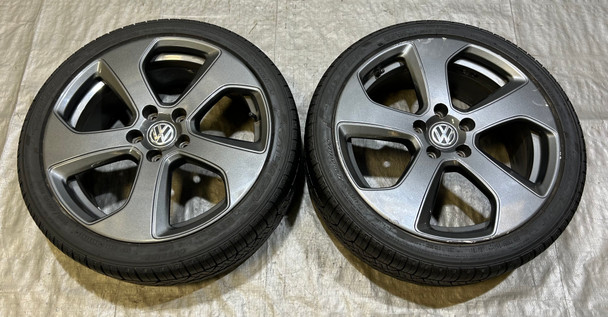2015-2019 Volkswagen MK7 Golf GTI 18" Austin Wheels Rims w/ Tires / Pair / M7010