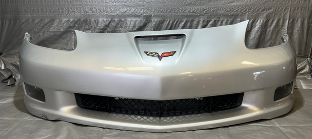 2006-2013 Chevrolet Corvette C6 Z06 Grand Sport Front Bumper Cover Fascia / Blade Silver Metallic C6023