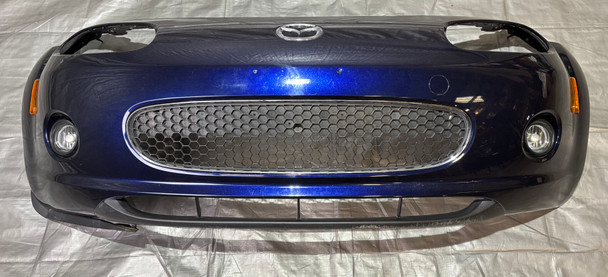 2006-2008 Mazda Mx5 Miata Front Bumper Cover w/ Grille  / Stormy Blue Mica  NC107