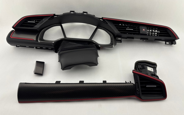 2017-2021 FK8 Honda Civic Type R OEM Dashboard Trim Panels / AC Vents /   TR107