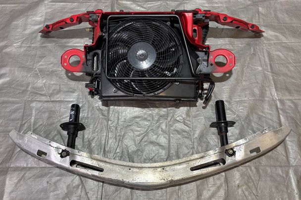 1999-2002 BMW Z3 2.3 Roadster Front Core Support / Radiator Cooling Assembly / Hellrot  Z3038