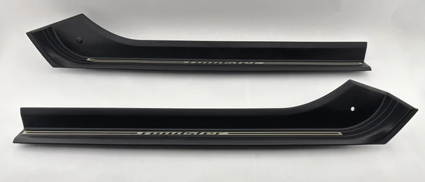 1996-2002 BMW Z3 Roadster Interior Door Sill Trim Panels / Pair / Silver /   Z3038