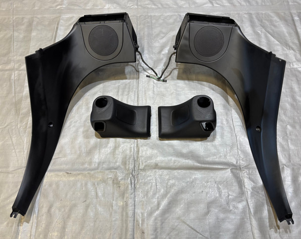 1997-2002 BMW Z3 Roadster Rear B Pillar Speaker Cover / Trim Panels / Pair / Black /   Z3038