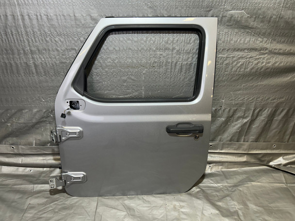 2018-2024 Jeep Wrangler JL Unlimited 4DR / Gladiator JT Driver Front Door Assembly / Billet Silver Metallic JL012