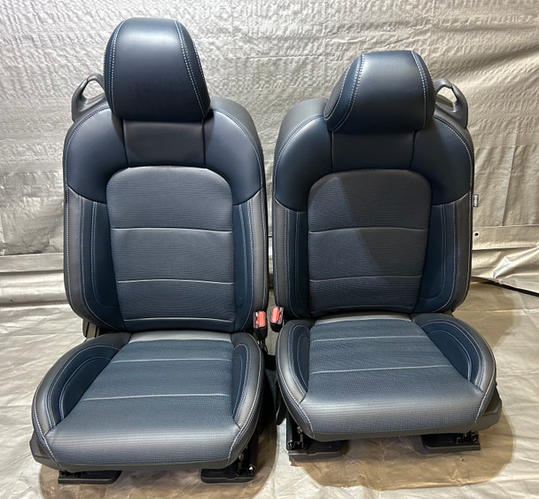2024-2025 Ford Mustang GT S650 Convertible California Special Navy Pier Black / Blue Leather Seats / Pair / FM202