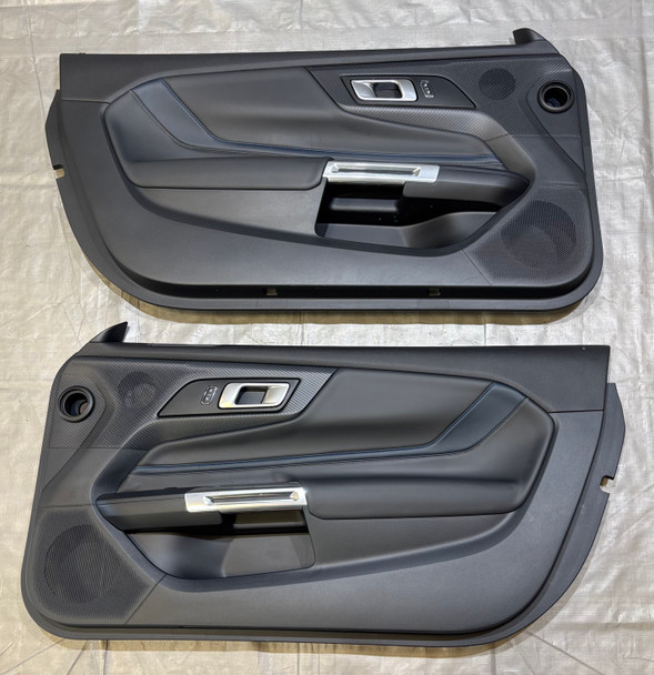 2024 Ford Mustang GT S650 California Special Interior Door Panels / Pair / Blue Leather /   FM202