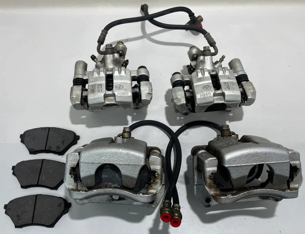 2001-2005 Mazda Miata Sport Brake Calipers / Set of 4 / Silver / 66K NB273