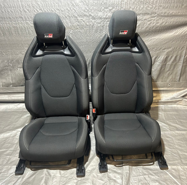2023-2025 Toyota GR Corolla Core Black Cloth Front Seats / Pair / GRC02