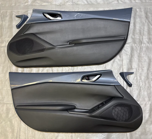 2019-2023 Mazda Mx5 Miata Interior Door Panels w/ Trim  / Polymetal Gray  ND051