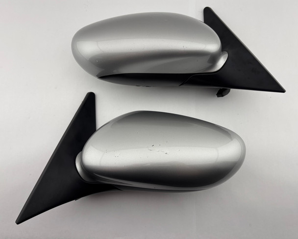 1997-2004 Porsche 986 Boxster / 996 911 OEM Side Mirrors / Pair / 5 Pin / Arctic Silver Metallic  BX071