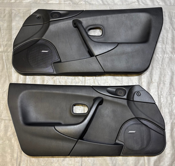 1999-2000 Mazda Miata Interior Door Panels / Pair / Black /   NB272