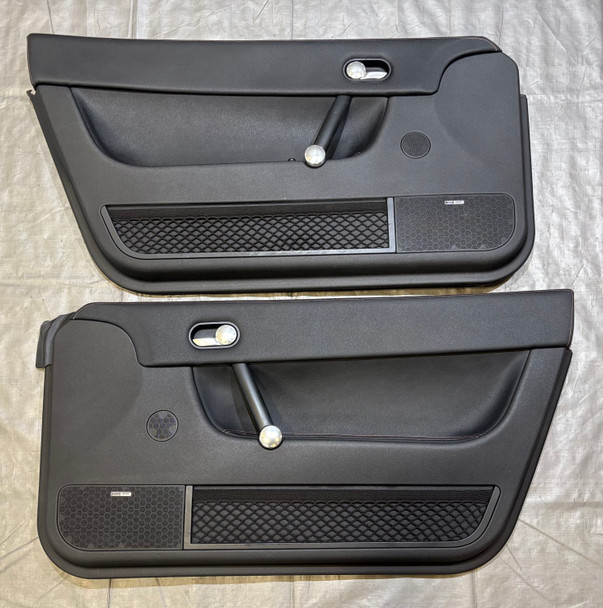 2000-2006 Audi TT Reupholstered Interior Door Panels / Pair / Black /   T1036