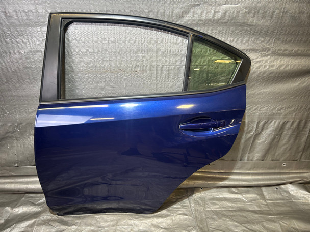 2015-2021 Subaru WRX STI Driver Rear Door Assembly / Lapis Blue Metallic SS019