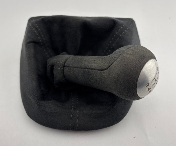 2005-2008 Porsche 987 Boxster 5 Speed Manual Shift Knob / Boot / Alcantara /   BC038