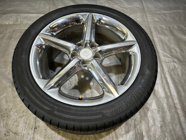 2007-2010 Saturn Sky 18x8" OEM Chrome 5 Spoke Wheel Rim w/ Tire / PS075