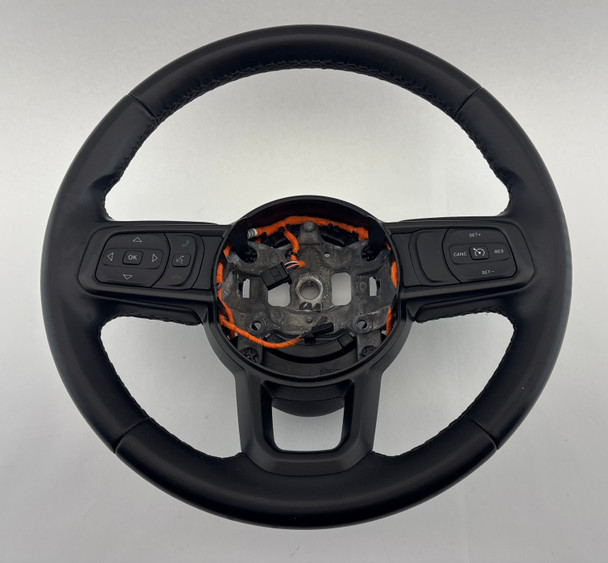 2020-2023 Jeep Gladiator Sport Black Leather Steering Wheel w/ Controls /   JT004