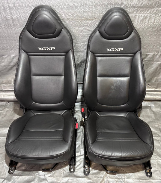 2006-2009 Pontiac Solstice Black Leather Seats / Pair /   PS076