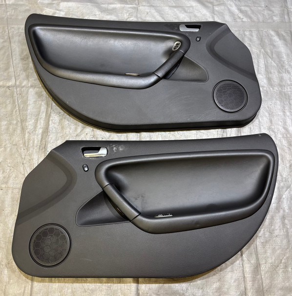 2006-2009 Pontiac Solstice Interior Door Panels / Pair / Black Leather / OEM /   PS076