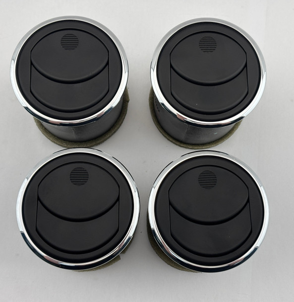 2006-2009 Pontiac Solstice Interior AC Vents / Chrome / Set of 4  /   PS076